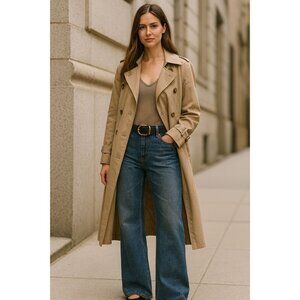 Nili Lotan Women's Boot-Leg Jeans Blue 29 Quiet Luxury Minimalist It Girl